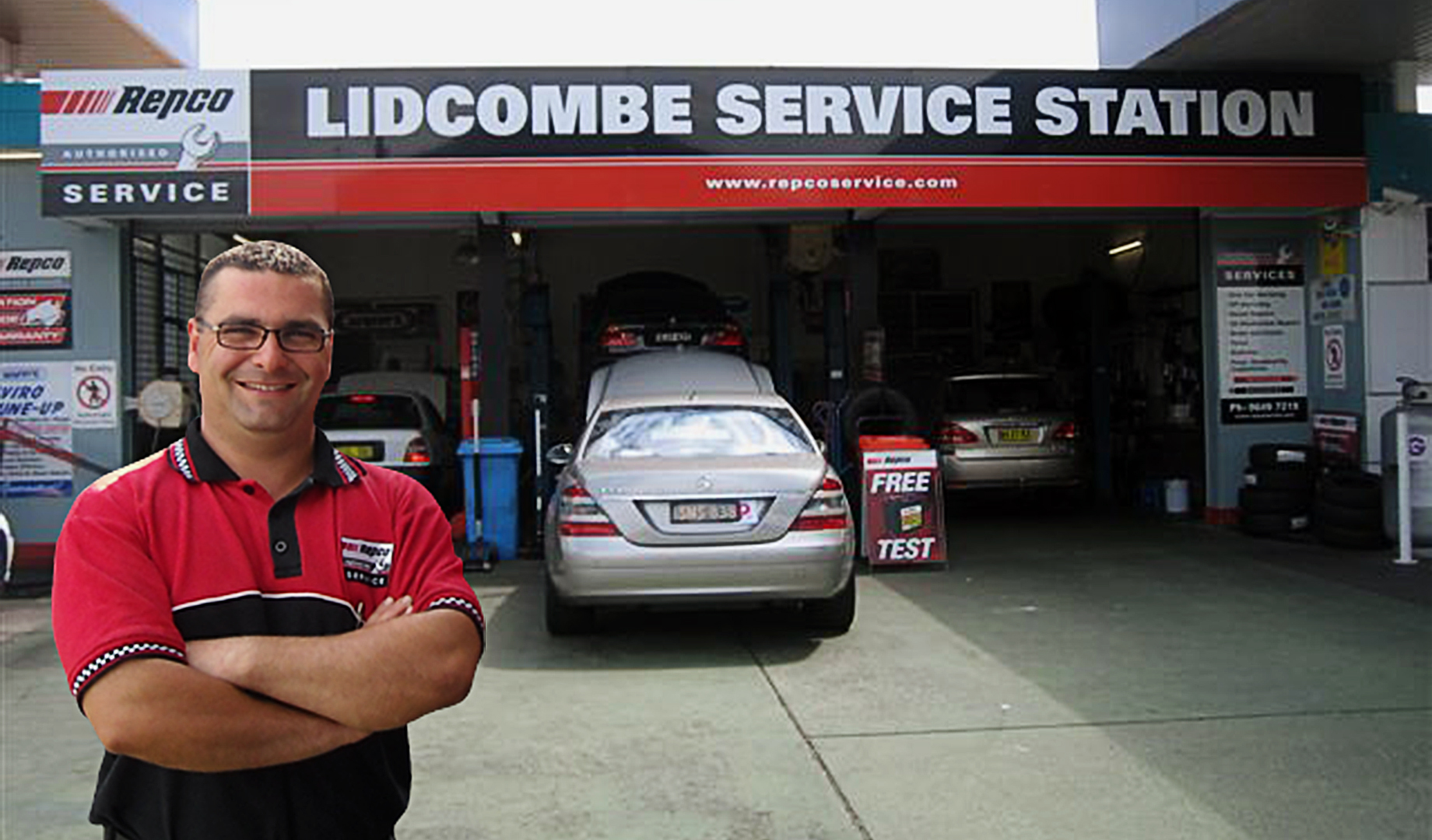 Service Station, backed by Repco